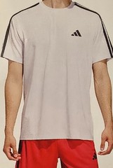 Adidas Men’s Active Performance 3-Stripes T Shirt Size XL White
