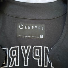 EMPYRE Black Baseball Jersey Tiger Graphic Embroidered Men’s S