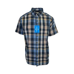 Columbia Men’s Collegiate Navy Multi Plaid Rapid Rivers II S/S Shirt (462)