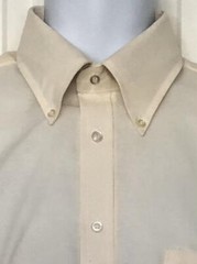 RENAISSANCE NWT Button-down Yellow Cotton Poly USA 15½ 32-33
