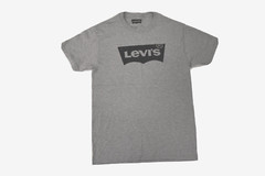 Levi’s Mens Basic Logo Gray Shirt New S, M, XL, 2XL