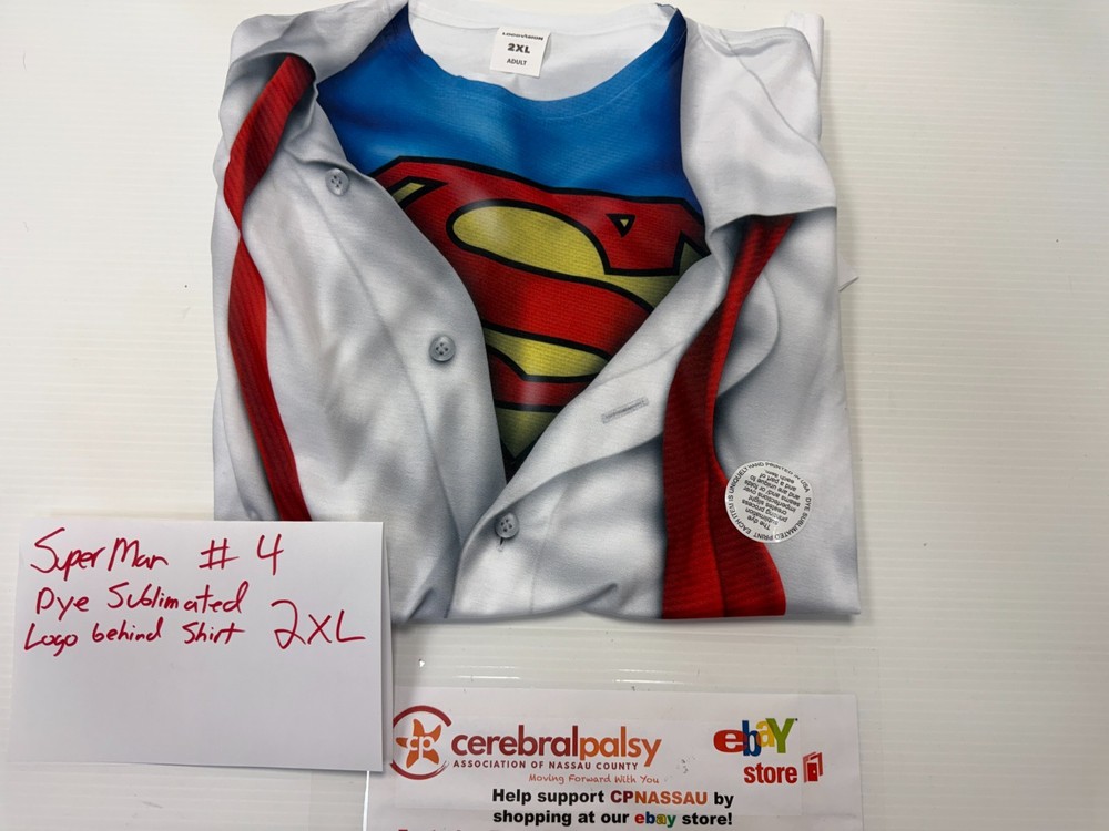 Mens Superman Dye Sublimated Shirt Opening “I’m Superman” T-Shirt – 2XL – New #4