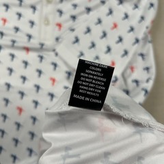 Anderson Ord Shirt Mens L Golf Polo Liberty Patriotic Performance Wicking UPF
