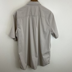 Saddlebred Comfort Flex Shirt Mens XL Beige Short Sleeve Button Down