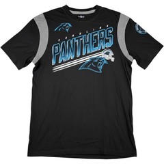 NFL Carolina Panthers Mens T-Shirt Large Black Grey Graphic Tee New 6A200570