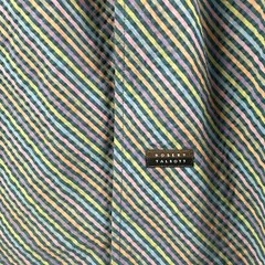Robert Talbott Multicolor Pastel Stripe Shirt Mens XL Long Sleeve Seersucker