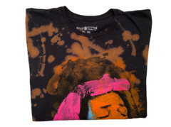 Rockin Art Work Men’s Multi-Colored Tie Dye Jimi Hendrix Cotton T-Shirt Size XL