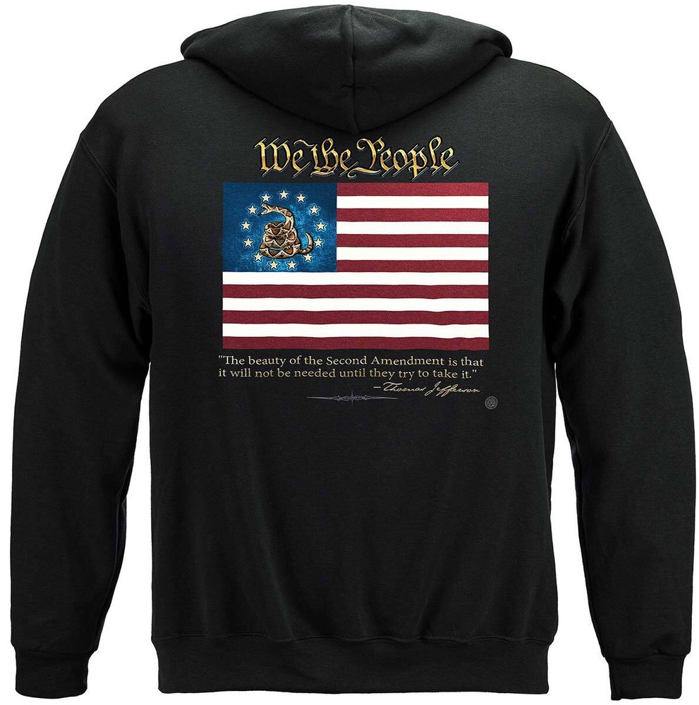 2nd Amendment We The People Thomas Jefferson 2nd Amendment 8oz 50/50 Black