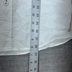 Bugatchi Uomo Button Down Mens M White Good Butterfly Jacquard Shaped Fit Long