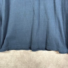 Carhartt Henley Shirt Mens XL Navy Blue K128 Long Sleeve Pocket Workwear Cotton