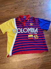 Colombia #15 XXL Sports Star Company Polo Team Shirt Mens 2XL Street wear EUC