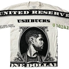 NWOT Usher AOP Usher Bucks The Colosseum Graphic T-Shirt Men’s XL