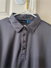 J.Lindeberg Hunter Fieldsensor 2.0 Golf Polo Shirt Gray Regular Fit Men’s Large