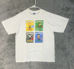Peanuts Graphic T Shirt Mens Large Charlie Brown Snoopy Joe Cool Linus White