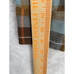 Arrow Sportswear Quilted Flannel Shirt Mens L Brown Blue Plaid Vintage Workwear