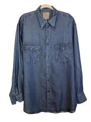 Stubbs Davis Men’s Shirt XL Star Buttons Dallas Texas Western Country USA