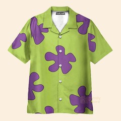Summer Casual Patrick Star Cartoon Image Printing Hawaiia