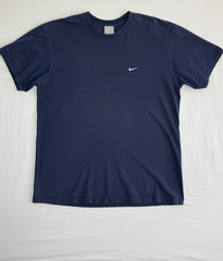 Vintage Nike Grey Tag Logo T-Shirt Navy Men’s XL