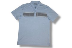 Travis Mathew Golf Polo Cotton‑Poly Blend Light Blue Large L