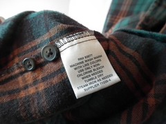 St Johns Bay Men’s Size XL Orange/Teal/Brown Plaid Flannel Shirt Button-Down