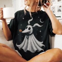 Zero Ghost Dog Shirt, Halloween Ghost Dog Tee, Spooky Graphic Shirt