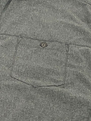 Kühl Solid Gray Pattern Polyester-Spandex Blend Tapered Fit Shirt Size L