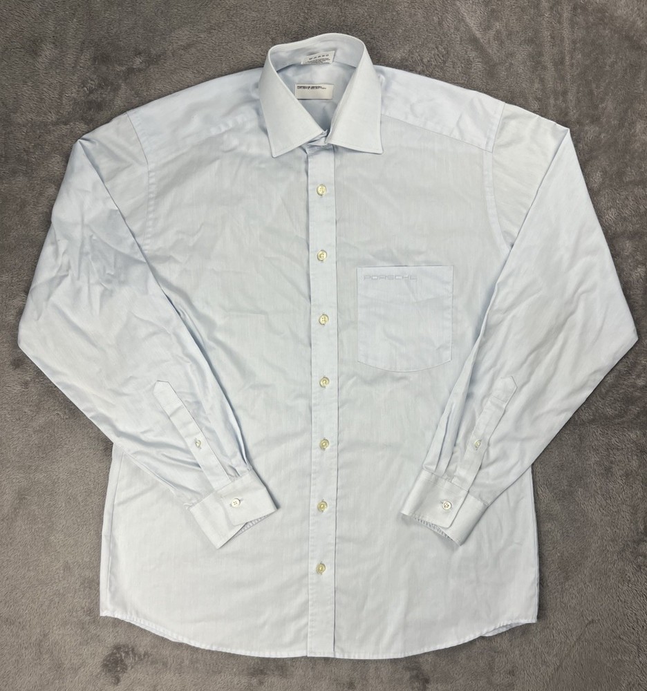 Porsche Design Driver’s Selection Men’s L Long Sleeve Button Up Dress Shirt