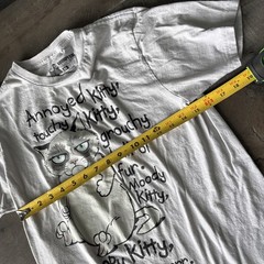 Grumpy Cat Grumpy Kitty Annoyed Kitty Grr Grr Gray t-Shirt size medium junior