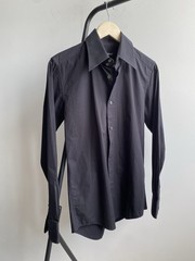 Dolce & Gabbana Black Slim Fit Dress Shirt XS/S 38 15 Made In Italy