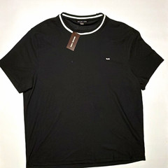 Michael Kors Men’s Black Solid Logo Crew Neck Short Sleeve Knit T-Shirt Size XXL