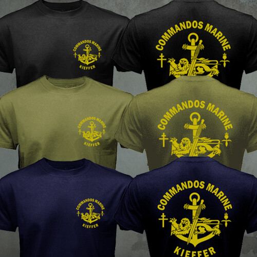French Navy Special Forces Commandos Marine Fusiliers Marins Kieffer T-shirt