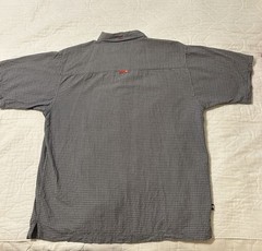 Mark Ecko Complex Button Up Short Sleeve Mens. XL Buttons Are Hidden