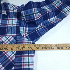 Fieldmaster Plaid Flannel Quilted Lined Shirt Mens Medium Button Up Workwear