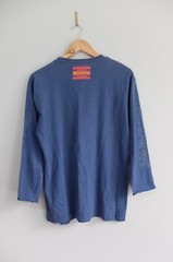 Hardcore Skank illustration 1995 L/Sleeve Blue tshirt | XL fits M Chillout posse