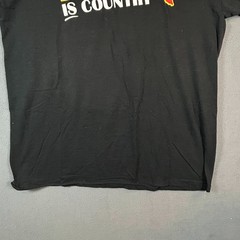 Vintage Y100 Country Radio Shirt XL Black Texas Music Promo Western Graphic Tee