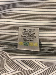 Bugatchi Shaped Fit Men’s Size Large Cotton Shirt Black & White Striped