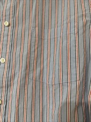Goodfellow & CO Northrop Button Down Shirt Light Blue Red White Striped Large