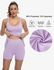 Tennis Dress for Women Athletic Golf Dress with Shorts and Pockets Backless W…