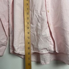 Stenströms Fitted Body Pink Button Down Shirt Mens Size 17 43 Twofold Cotton