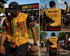 Personalized Juneteenth Baseball Jersey Shirt Freeish Since 1865 Black History