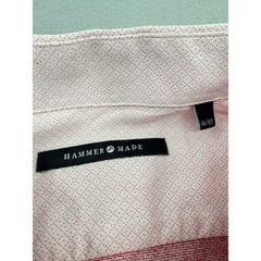 Hammer Made Mens Pink Geometric Micro-Dot Button Down Shirt Size 18.5 XXL