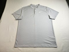 Nike Golf Performance Polo Shirt Men Size L Gray Short Sleeve Golf Causal Active