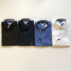 NWT Tommy Hilfiger Men’s THFLEX Cotton Custom Fit Solid Long Sleeve Causal Shirt
