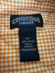 Cambridge Classics Men’s XLT Checkered Long Sleeve Shirt