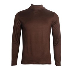 Men’s Long Sleeve Turtle Neck T-Shirt Tee Layer Cotton Blend Outerwear NEW