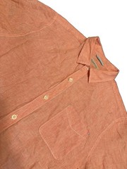 Tommy Bahama 100% Linen Shirt Mens XL Short Sleeve Coral button up Resort Beach