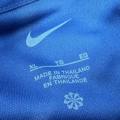 Nike Golf Polo Shirt Mens XL Blue Move To Zero – Stretch – AMD Dell Logo Swoosh