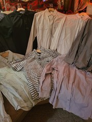 #2 Men’s Button-Down Shirt, Size medium. 8 pack. Many brands men’s shirts
