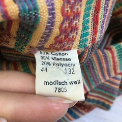 Schaffer Germany Varied Stitching Textured Woven Shirt XL(?) Southwestern Aztec