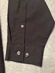 J. Ferrar Shirt Mens XL Slim Fit Black Long Sleeve Casual Dress Preppy Button Up